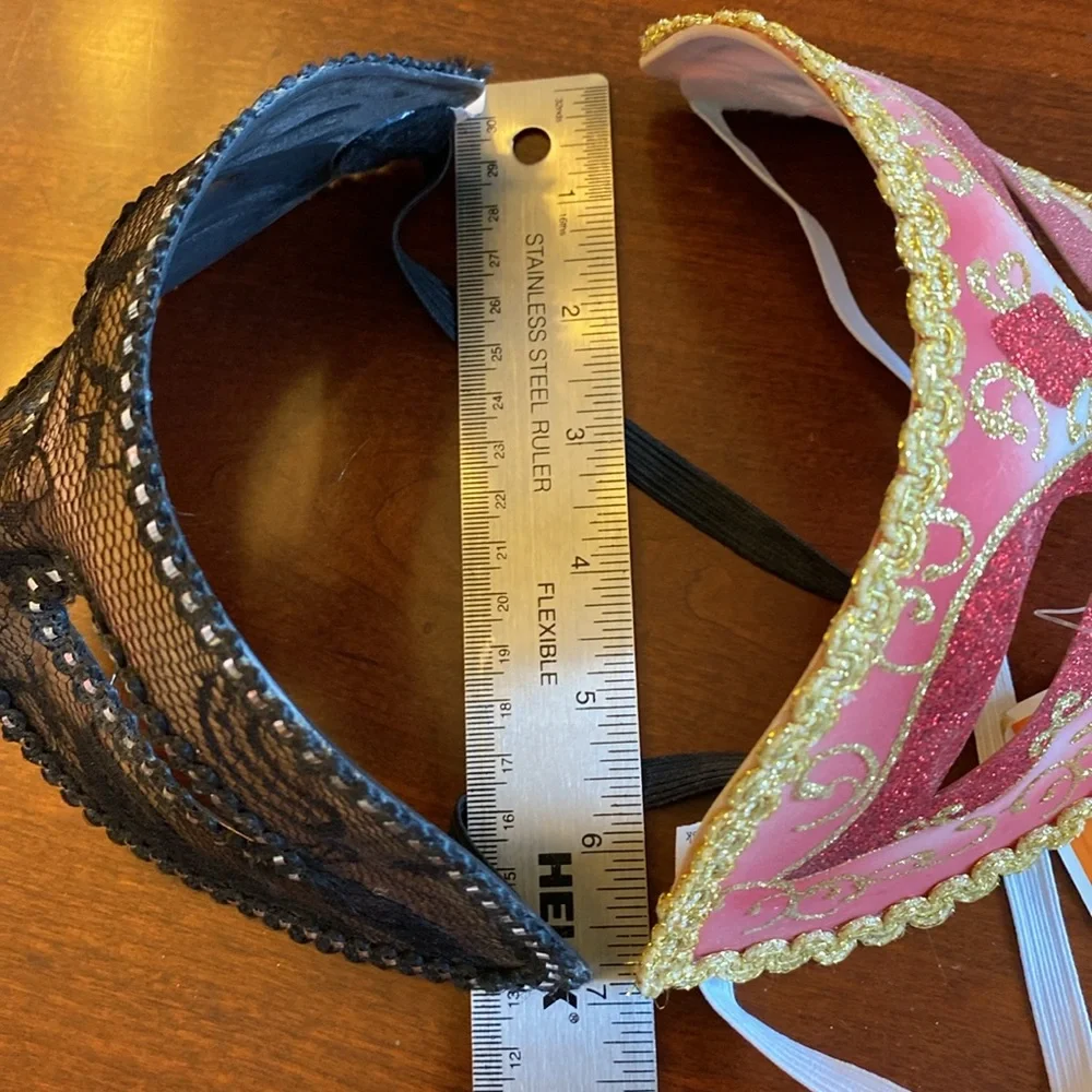 🔥3/$12🔥 Masquerade Mardi Gras mask set of two.